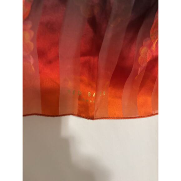 Ted Baker London Scarf Rectangular Floral Satin - Picture 3 of 6